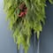 Glitzhome® 31.5"H Christmas Greenery PE Teardrop with Pinecones and Red Berries